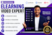 create online course video course elearning video with synthesia heygen fliki ai