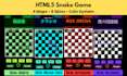 sell complete HTML5 snake game with 4 maps and 8 skins