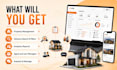 create a professional real estate website with map integration
