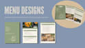 design a modern and professional restaurant menu