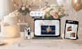create a modern wedding website invitation
