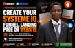 create your systeme io funnel, landing page or website