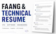 write or edit faang, software engineering, technical, mechanical engineer resume