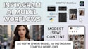 do nsfw sfw ai model for instagram comfyui workflow