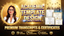 design high quality transcript certificate, highschool transcript diploma award