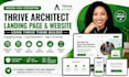 design thrive architect landing page, website using thrive theme builder, leads