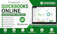 do quickbooks online setup, cleanup, catch up, payroll and monthly bookkeeping