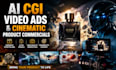 create ai cgi video ads and cinematic product commercials
