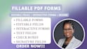create fillable PDF forms, editable fields and interactive forms