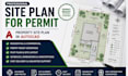 create site plan for permit and property site plan in autocad