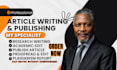 write, format and publish research article in peer reviewed journal ieee scopus