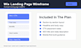 create a wix landing page plan with copy layout and SEO brief