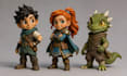 create custom 3d printable characters and figurines in a stylized 3d cartoon