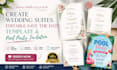 create wedding suites, editable save the data template and pool party invitation
