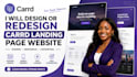 design or redesign carrd landing page website