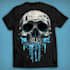 create skull graphic t shirt design