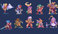 do pixel art animation, pixel game art sprite sheet, pixel art character design