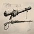 create weapon design and illustration