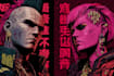 do cyberpunk futuristic city art
