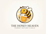 create wonderful excellent honey and bee logo design