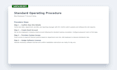 write clear step by step sops and process documentation