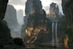 draw detailed sci fi environment concept art