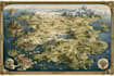 draw line art fantasy map illustration