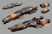 create a professional aircraft spaceship, sci fi illustration
