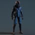 design a unique futuristic sci fi character