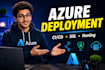 deploy website on azure with ci cd claude code