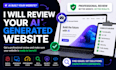 review your ai generated website