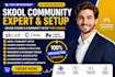 skool community setup skool online course creation circle so community ghl