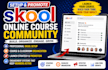setup skool online course community, promote online course with skool