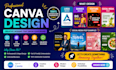 create professional canva designs for social media and business