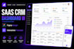design a modern saas dashboard UI UX in figma