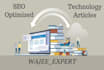 write SEO friendly tech articles, finance blogs, google news approved guest post