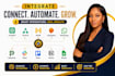integrate chatgpt telnyx murf dialogflow whatsapp pipedrive slack make trello