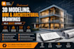 do professional 3d modeling bim, autocad, architectural drawings as revit expert