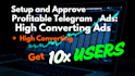 setup profitable telegram ad, get engaging VIP subscribers with telegram ad