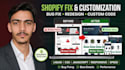 do shopify theme customization, redesign shopify, store design, custom coding