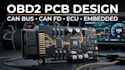 design obd2 pcb, can bus ecu interface and automotive electronics