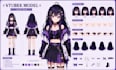 design vtuber live2d vtuber model with rigging