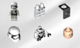 create custom lego minifigure decals, sticker ready for uv and pad printing