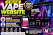 design vape website cbd shopify vape store cigarette vape marijuana website