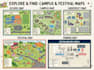 create school map, campus map, university map, building map and wayfinding map