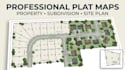 design site map, rv park map, property map, plat map, and site plan map