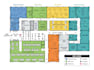 create office map, business map, corporate map, floor map and wayfinding map