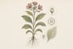 draw fineline botanical delicate flowers