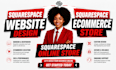 build squarespace website , square online store, square, ecommerce store