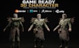 create game ready 3d character for unreal engine 5 and unity game asset